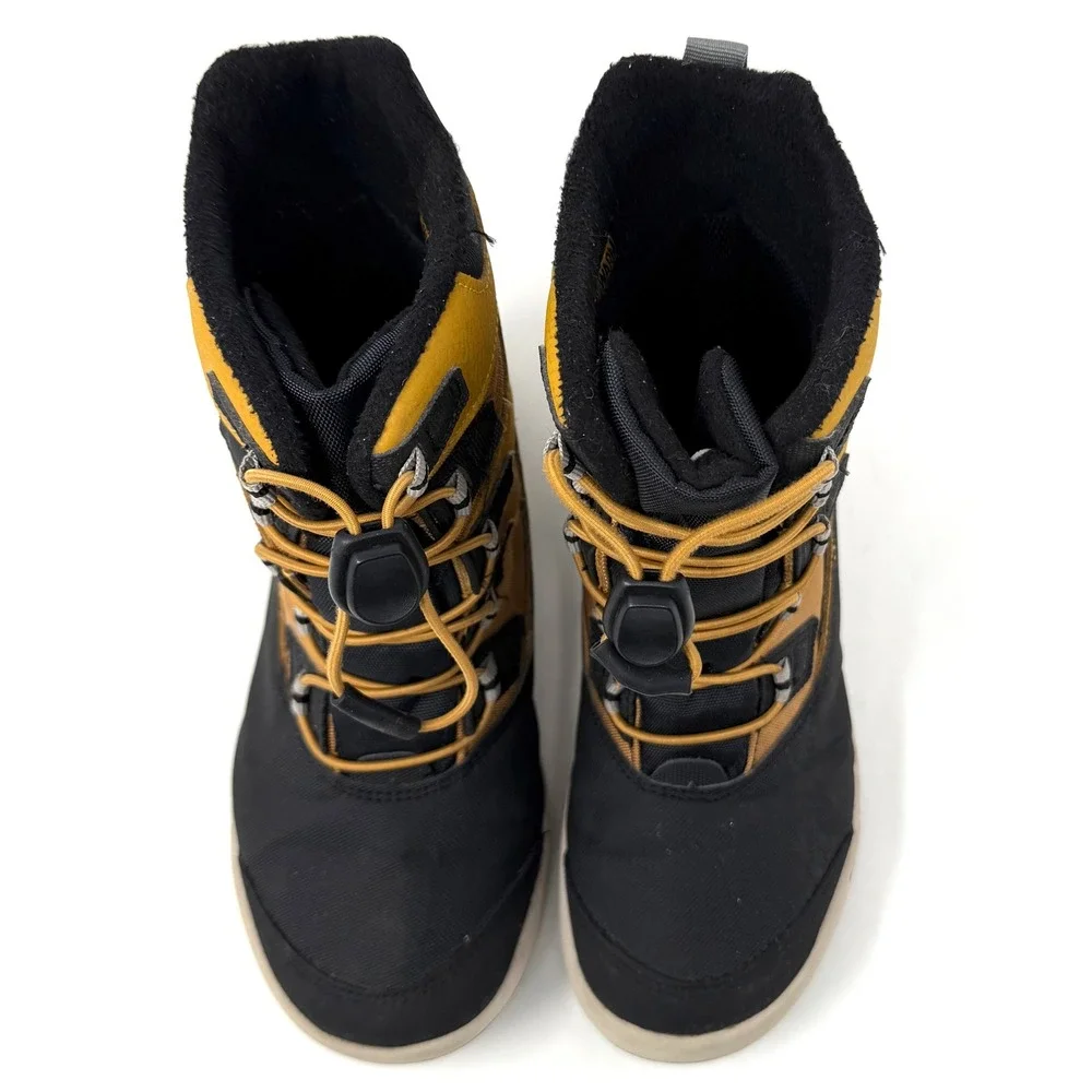 Merrell Kids Snow Ridge Waterproof Insulated Winter Boots Yellow‎ Black Size 3Y